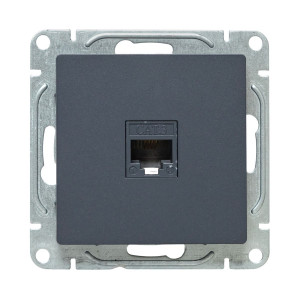 Механизм розетки RJ11, графит Эпика EKF UP1-SOG-RJ11