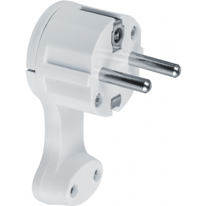 Вилка плоская 61 365 NCA-PL06-16A-E-WH с заземл. бел. Navigator 61365