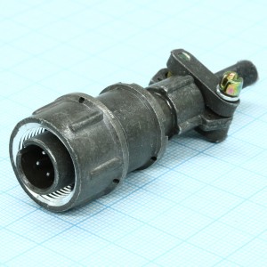 2PM14-4TJQB2, Прямая кабельная вилка, 4 контакта