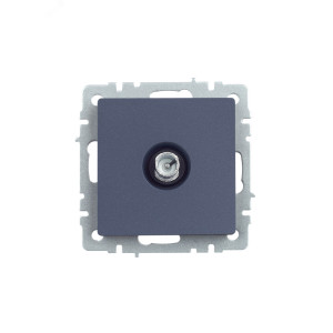 BRITE Розетка TV проходная РТВ10-0-БрМ маренго BR-A10-P-K35