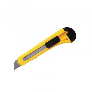 Нож с сегмент. лезвием 18мм пласт. корпус 12-4903