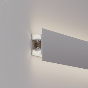 Профиль ARH-WALL-1849-DUAL-2000 ANOD 036339, Настенный алюминиевый анодированный профиль для светодиодных лент и линеек с двусторонним свечением для создания эффекта «отраженного света». Габаритные размеры (LхWхH): 2000x17,6x48,6мм. Ширина площадок для лент 13,4 мм.