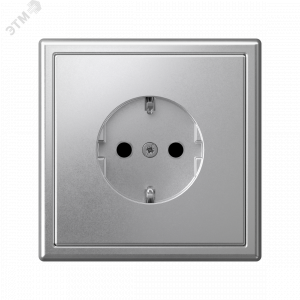 ARTGALLERY РОЗЕТКА с заземлением со шторками, 16А, механизм, быстрозажимные клеммы, алюминий GAL000345S