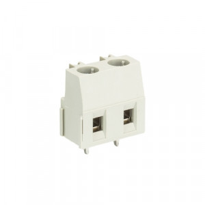 Клемма 8491/2 OB, Клемма горизонтальный подвод кабеля, на плату, шаг: 7.62 мм, 2 полюса, фиксация провода винтовая, исполнение: без маркировки, 300V, 16А, цвет: серый