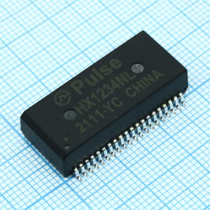 HX1234NL, Трансформатор телекоммуникационный счетверенный 40 выводов для поверхностного монтажа