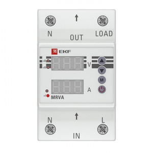 Реле напряжения и тока с дисплеем MRVA 32А PROxima MRVA-32A