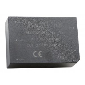 AM10W-80005S-NZ, DC/DC, 10Вт, вход 200…1500В, выход 5В/2А, изоляция 4000В AC, КПД 64%, максимальная емкостная нагрузка не более 6000мкФ, 3x2", 70x48x23.5мм, -40…70°C, пластик