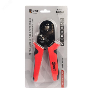 ПКВШ-10, Пресс-клещи для опрессовки изолированных и неизолированных втулочных наконечников сечением 0,25-10 мм2, шестигранный профиль