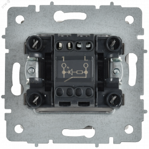 BRITE Выключатель 1-клавишный с индикацией 10А ВС10-1-1-БрАБ арктический белый IEK BR-V10-1-10-K91