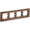 BRITE Рамка 4-мест. РУ-4-1-Бр металл коричн. RE AL BR-M42-M-21-K30