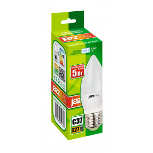 Лампа светодиодная PLED-ECO 5Вт C37 свеча 4000К нейтр. бел. E27 400лм 230В 2855329A