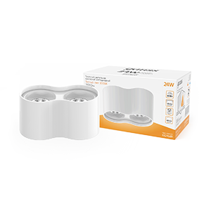 LED светильник накладной 24W (белый/белый) 3000K 180x100*100мм HD032