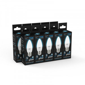 Лампа Свеча 9.5W 950lm 6500К E27 LED 1/10/50 103102310