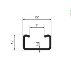 Монтажная рейка 98.400.0000.0, Монтажная рейка, для установки зажимлв SKN/WST длина: 2 метра,