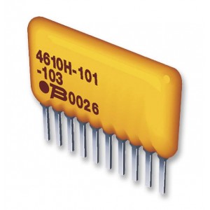 4608X-101-332LF, RES ARRAY 7 RES 3.3K OHM 8SIP