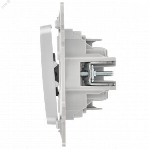 FLITE Выключатель 2-клавишный 10А ВС12-1-0-ФлА алюминий IEK FI-V20-0-10-1-K47