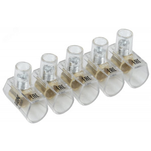 Зажим винтовой концевой изолированный КЗВИ 6,0мм2 (5x1) UZVK-06-5