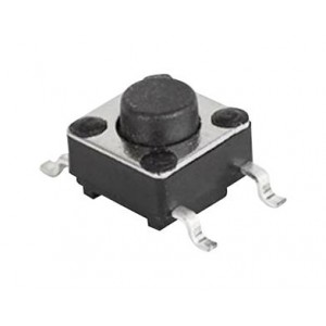 1301.9316.24, Кнопка тактильная на замыкание круглый колпачок  0.05A 12В >100000 циклов 1.6Н для поверхностного монтажа лента на катушке