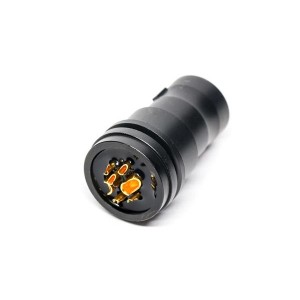JDXFD2T001MSN, Цилиндрические защелкивающиеся разъемы 2 Power 6 Signal Plug
