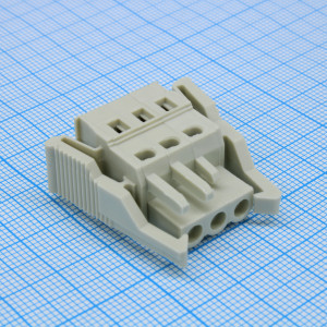 8EDGKG-5.0-03P-11-1001A(H), Разъемный клеммный блок серия 8EDGKG шаг 5.0мм 03 контакт(-ов)