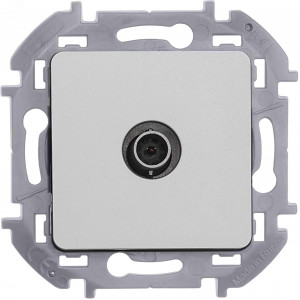 Розетка телевизионная TV Inspiria 2дБ 0-2400мГц с топологией "звезда" механизм алюм. Leg 673852