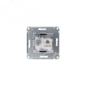 Розетка ATLASDESIGN двойная компьютерная+ТВ RJ45+TV категория 5E механизм грифель ATN000789