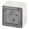 Розетка Эксперт 11-2502-01 2P+E IP55 шторки 16А-250В ОУ бел. Эра Б0063280