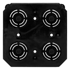 Коробка распределительная КМТ-010-006 с крышкой для твердых стен (107х107х50) с саморезами IP20 PROxima plc-kmt-010-006