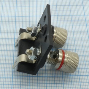 Зажим 0017 мет., терминал 35/27мм, 2 винтовых зажима