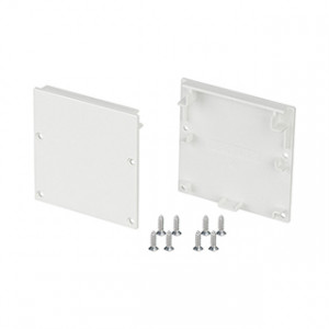 SL-LINE-5050 WHITE, Заглушка для профиля SL-LINE-5050-2500 WHITE. Цвет - белый. В комплекте 2 заглушки, 8 шурупов. Цена за комплект.