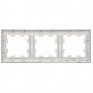 Рамка 3-м BRITE РУ-3-БрБ бел. BR-M32-K01