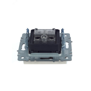 BRITE Розетка двойная TV+SAT РТВ/РСп12-БрЖ жемчуг BR-AF20-O-K36