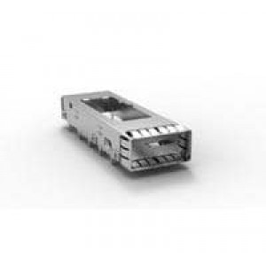 1888617-1, Соединители для ввода/вывода Cage Assy QSFP Through-bezel