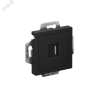 ATLASDESIGN РОЗЕТКА HDMI, механизм, КАРБОН ATN001080