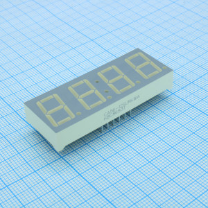 CA56-12SURKWA, 4-х разрядный индикатор 14,22мм/красный/630нм/14-24мкд