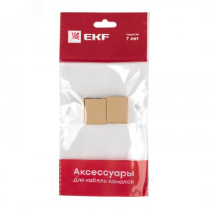 Соединитель (20х10) (4 шт) светлое дерево EKF-Plast