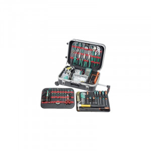PK-15308BM, Набор инструментов для электромонтажа в чемодане для транспортировки