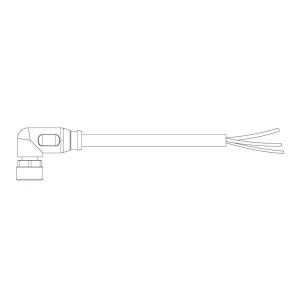 1-2273011-1, Кабели для датчиков / Кабели для приводов 4pos PVC 1.5m M8 Agl sckt pigA