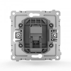 Розетка телефонная 1-м СП Pixel RJ11 механизм алюм. TKE-PX-RT1-C03