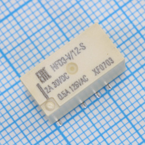 HFD3-V/12-SR, Реле сигнальное катушка 12В 2А две группы на переключение