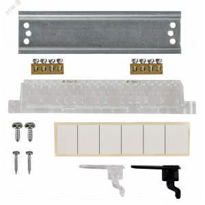 Корпус пластиковый навесной на 6 модулей ЩРН-П-6 IP41 UNION Compact черная прозрачная дверь UIC-KP12-N-06-41-K01