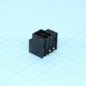 DMC 1.5/ 2-G1F-3.5-LR P20THR, Корпусная часть для печатных плат, номинальный ток: 8 A, расчетное напряжение (III/2): 160 В, номинальное сечение: 1,5 мм?, полюсов: 2, размер шага: 3,5 мм, цвет: черный