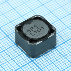 CDRH127NP-6R1NC, Силовая SMD индуктивность 6.1мкГн -20....+40% 6.6 A с магнитным экраном