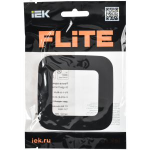 FLITE ARTISTIC Рамка 1-местная РУ-1-А-ФлЧ черный IEK FI-M12-31-20-K02