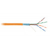 Кабель F/UTP кат.5E (класс D) 4 пары 100МГц ОЖ BC чистая медь внутр. LSZH нг(В)-HF оранж. (уп.305м) EC-UF004-5E-LSZH-OR