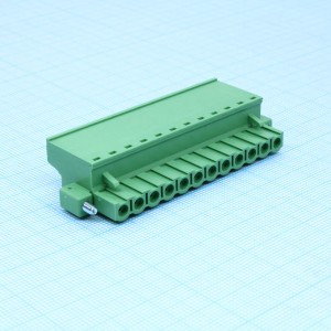 2EDGKCM-5.08-12P-14-00A(H), Блок соединительный 12 контактов шаг 5.08мм зеленый