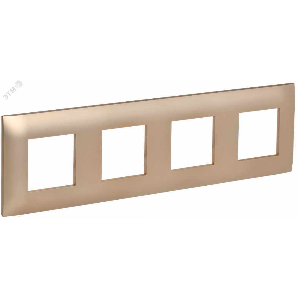 Изображение товара Рамка 4-местная SKANDY SK-F04Sa песочный IEK для электроустановки