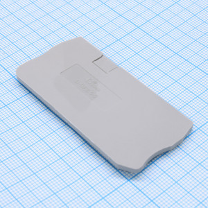 D-GP2.5-3-GY, Торцевая крышка, для клемм DS2.5-TW..., цвет: серый