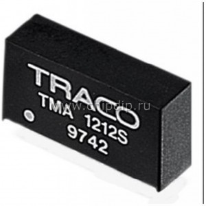 TMA 2415S, Преобразователь DC-DC на печатную плату вход 24В выход 15В 0.65A 1Вт 4-Pin SIP