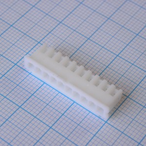 I-DS1069-SCW010, Корпус разъема, розетка на кабель, шаг 2,5мм, однорядный на 10 контактов, требуются контакты T-DS1069-SC600